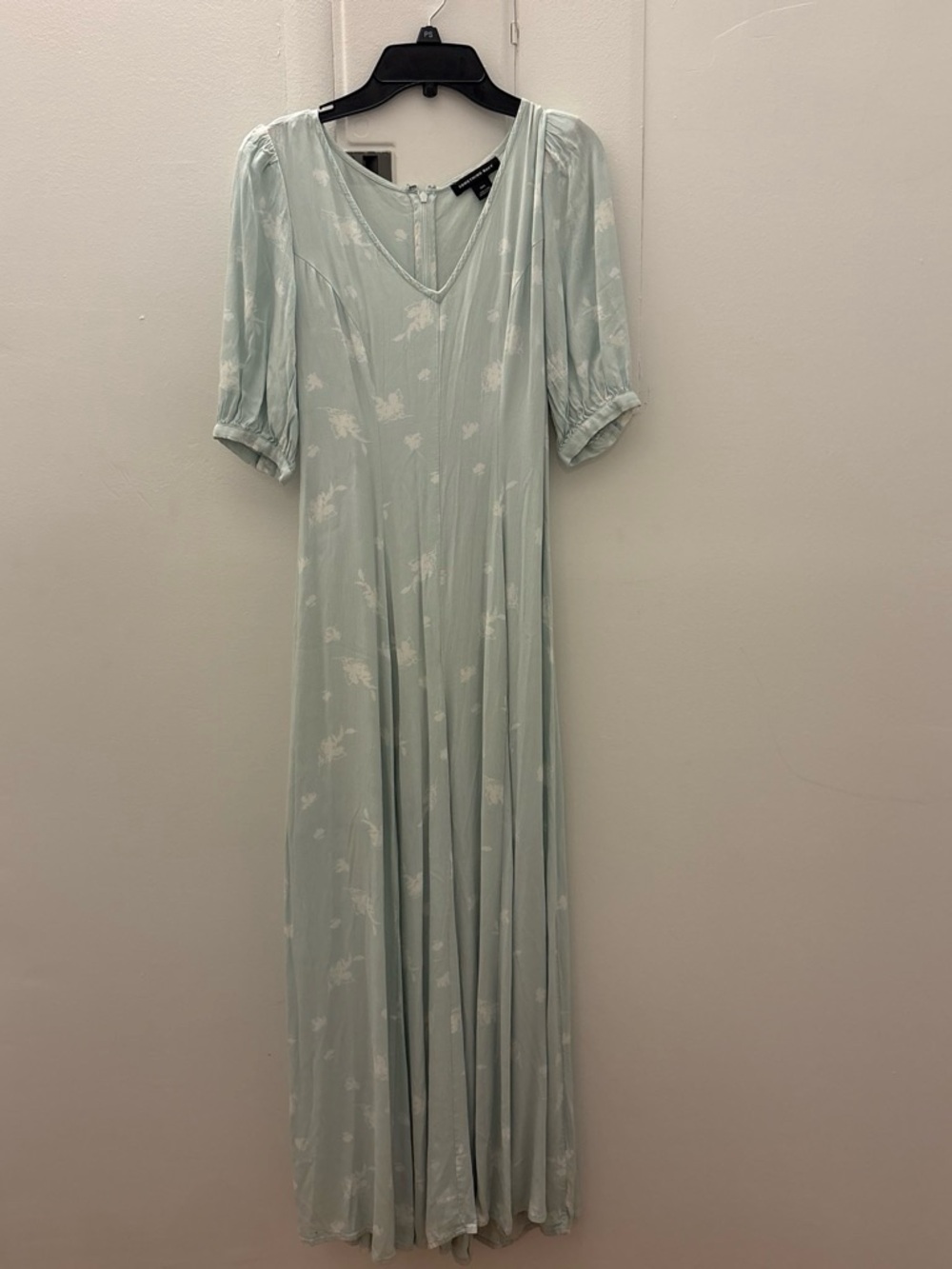 Something Navy Teal Chalk Etch Flowers Maxi Dress - Picture 2 of 8
